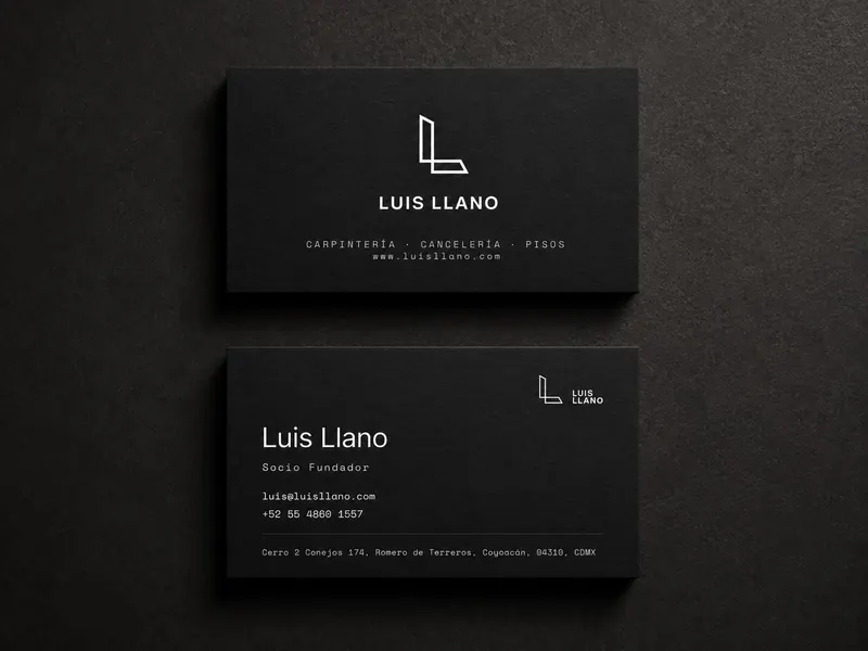 Tarjeta de presentación de Luis Llano