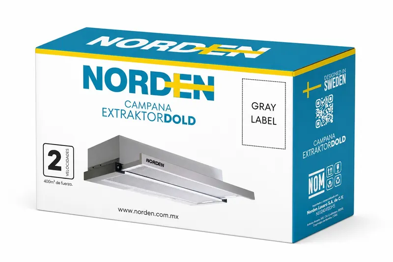 Empaque de campana extractora Norden DOLD