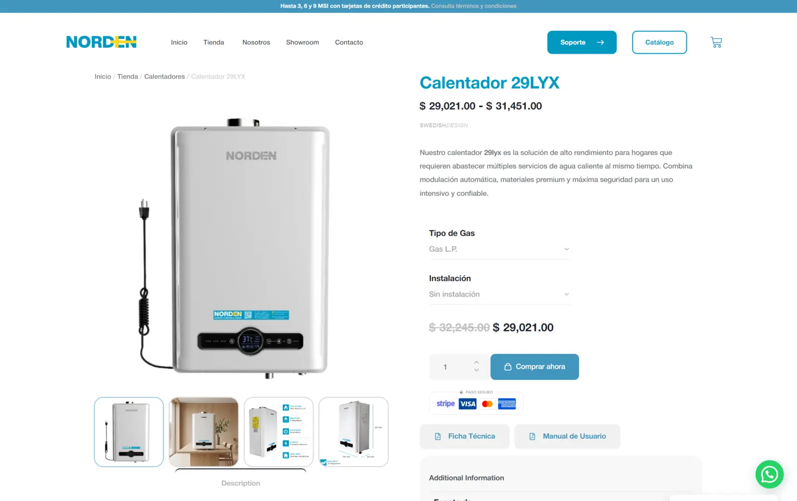 Norden — Sitio corporativo, trabajo de Conver-za (2 de 2)